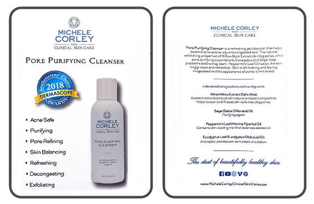 Pore Purifying Cleanser Marketing Card