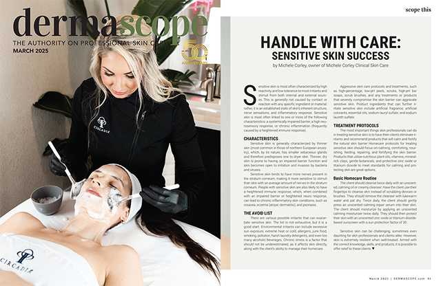 Dermascope magazine March 2025 cover.