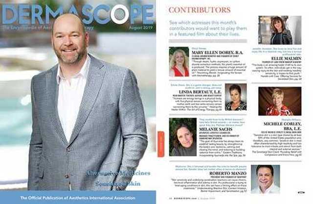 Dermascope magazine July 2019 cover.