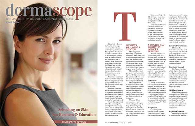 Dermascope magazine June 2020 cover.