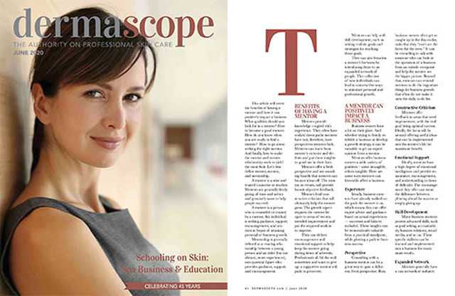 Dermascope magazine May 2020 cover.