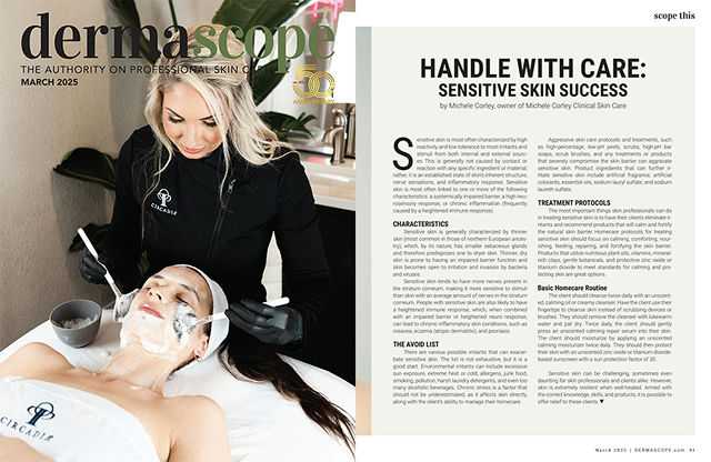 Dermascope magazine March 2025 cover.